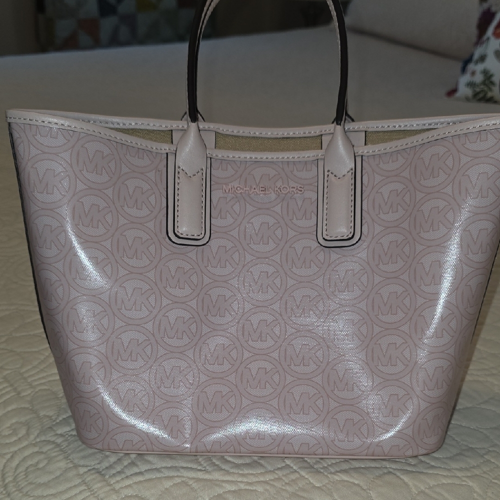 Michael Kors Light Pink Logo Tote